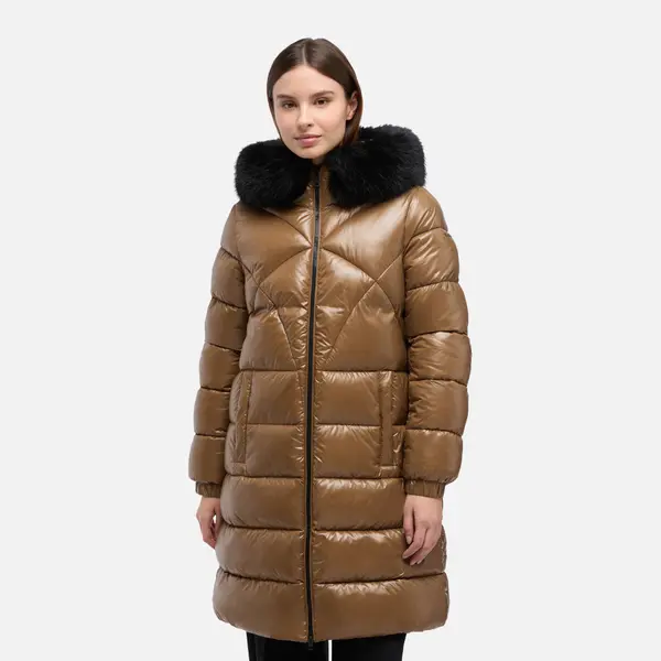 GEOX Rjava ženska parka Geox Backsie