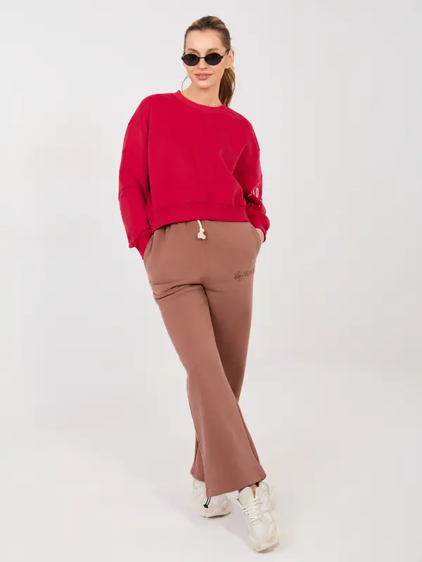 Factory Price Rjave naravne trenirke s strani