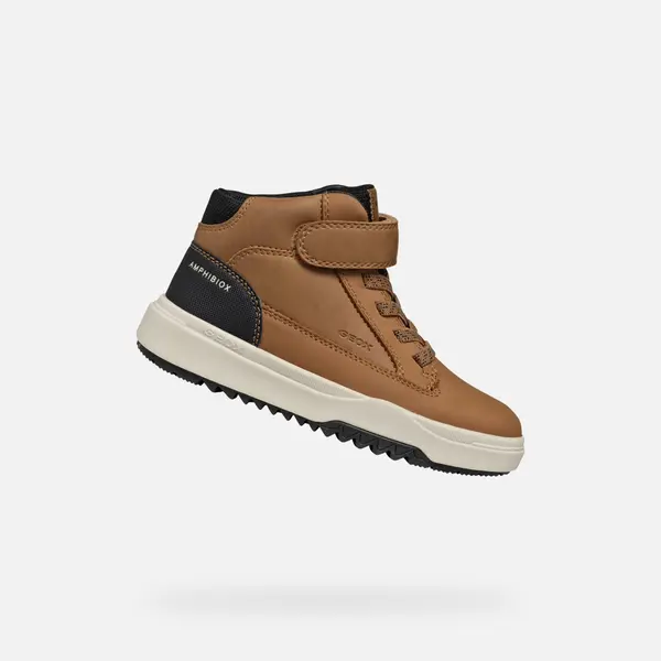 GEOX Rjavi gležnjarji Geox Bunshee Boy B ABX