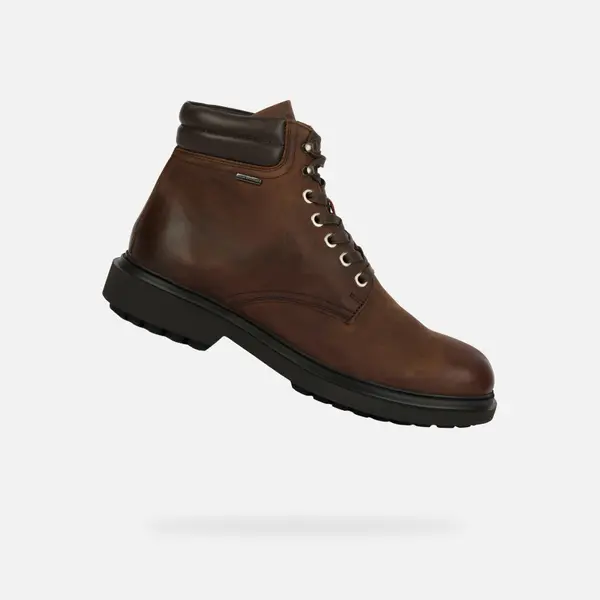 GEOX Rjavi moški gležnjarji Geox Faloria B ABX