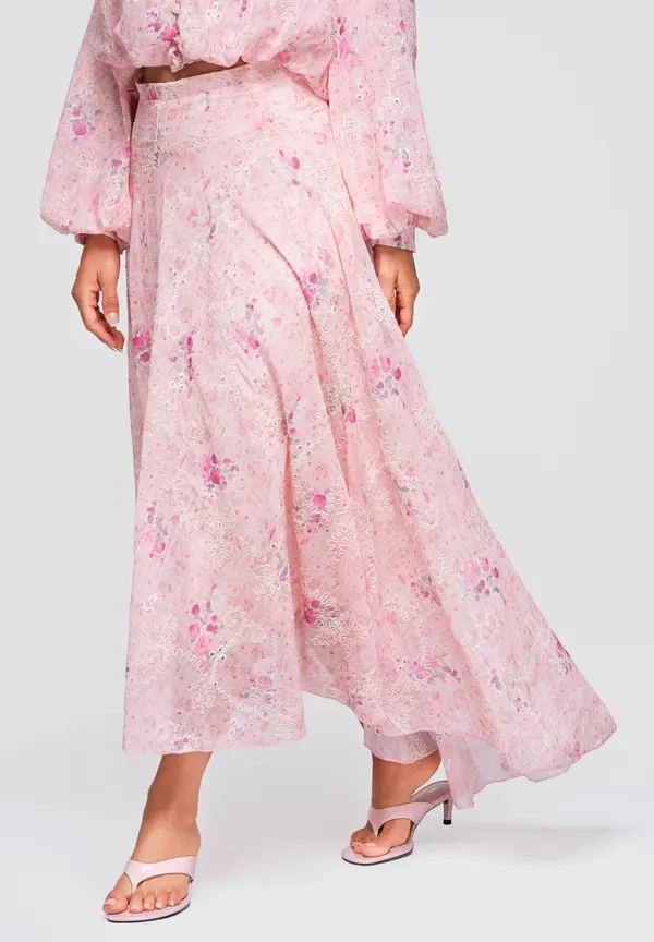 Ombre Romantično ombre maxi krilo