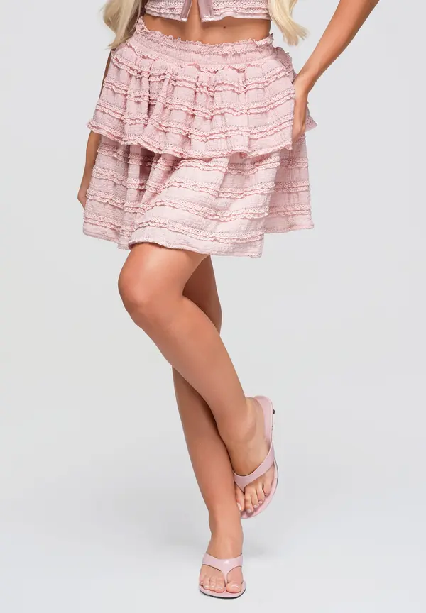 Ombre Romantično ombre mini krilo