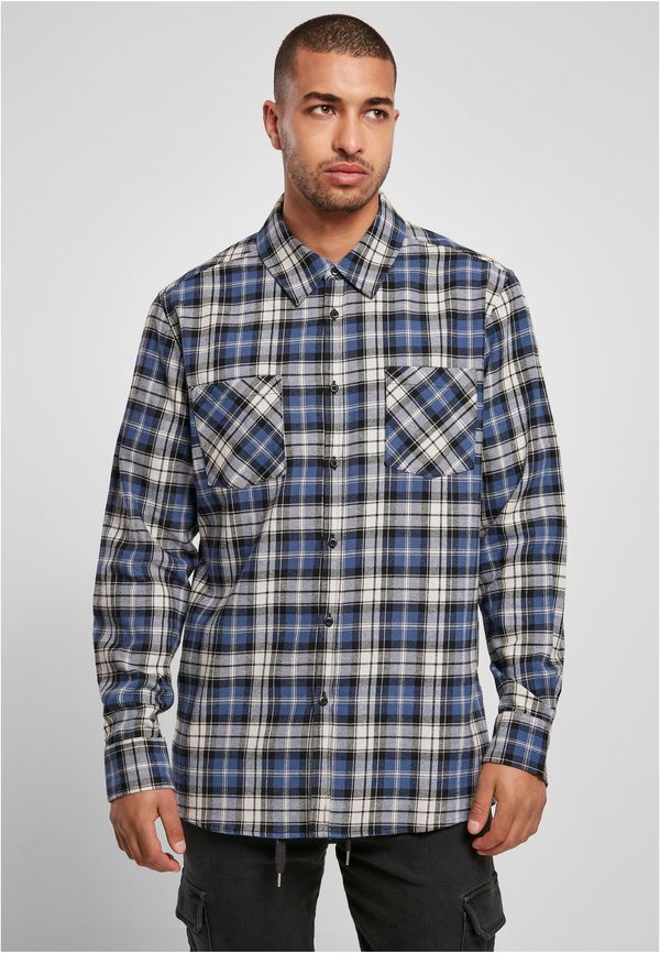 UC Men Roots Plaid Shirt Navy Blue/White