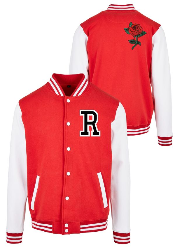 Mister Tee Rose College Jacket red/wht