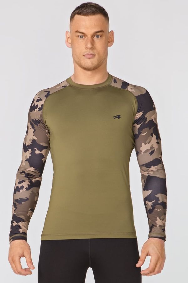 Rough Radical Rough Radical Man's T-shirt Furious Army Ls Khaki/Camo