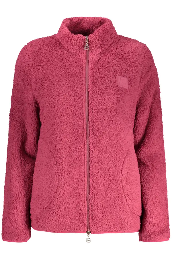 Laura Biagiotti Roza flis pulover z zadrgo