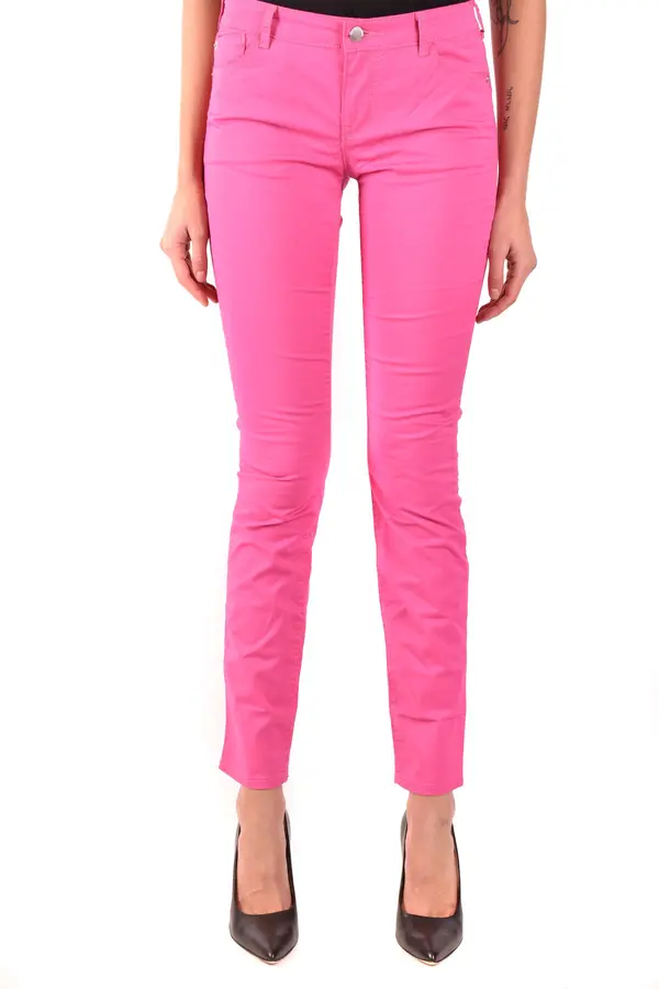 Emporio Armani Roza hlače Emporio Armani