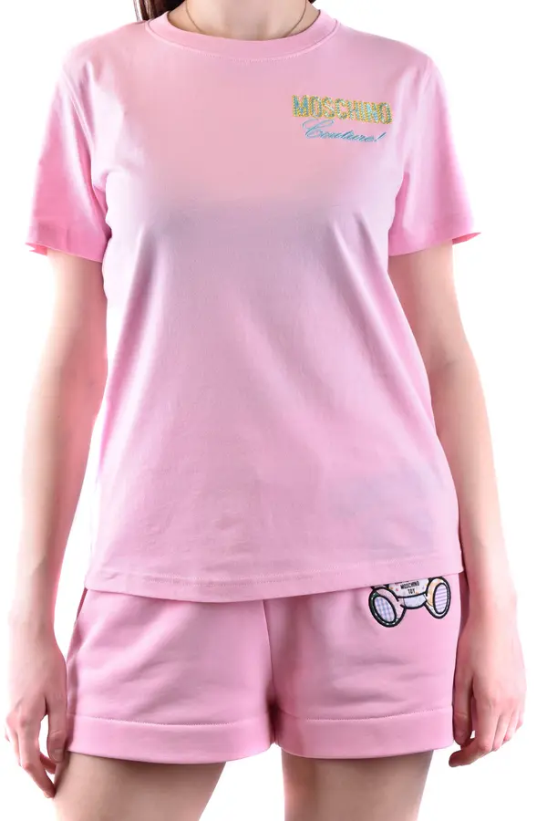 Moschino Roza majica in kratke hlače Moschino