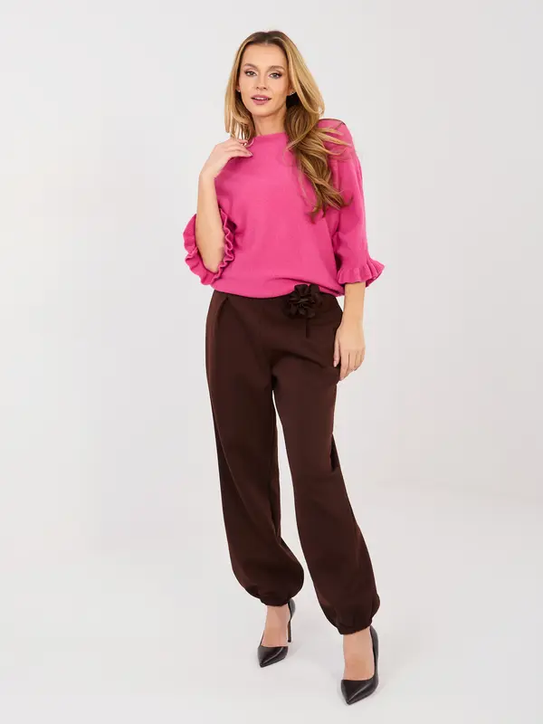 Italy Moda Roza prevelik pulover