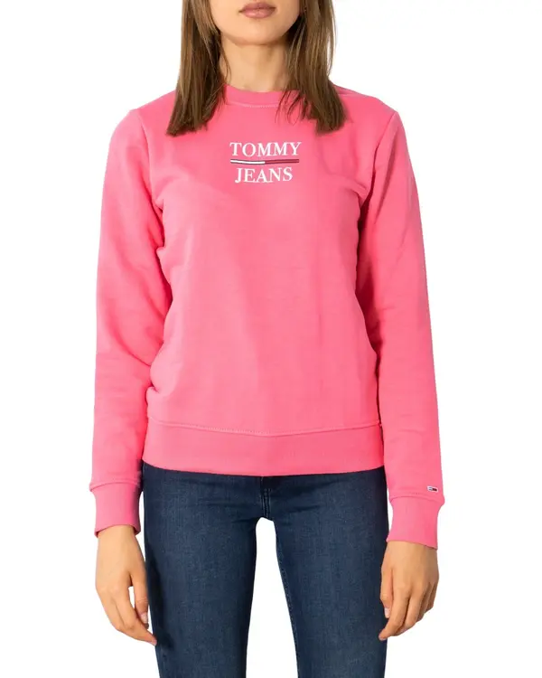 Tommy Hilfiger Jeans Roza pulover s kapuco Tommy Hilfiger