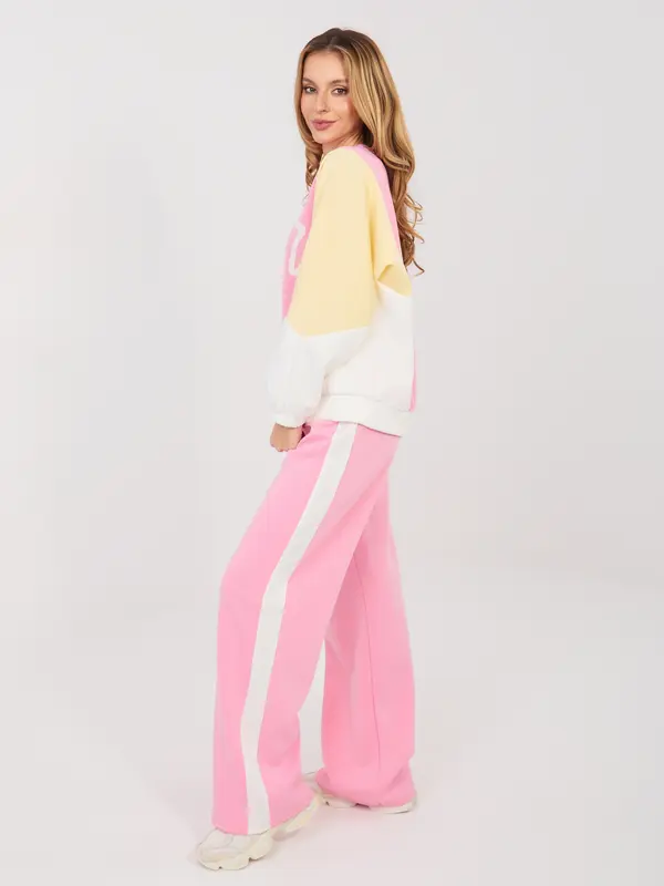 RUE PARIS Roza trenirka z vezalkami