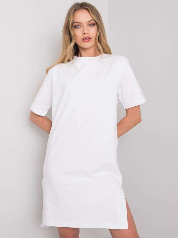 Fashionhunters RUE PARIS Basic white dress