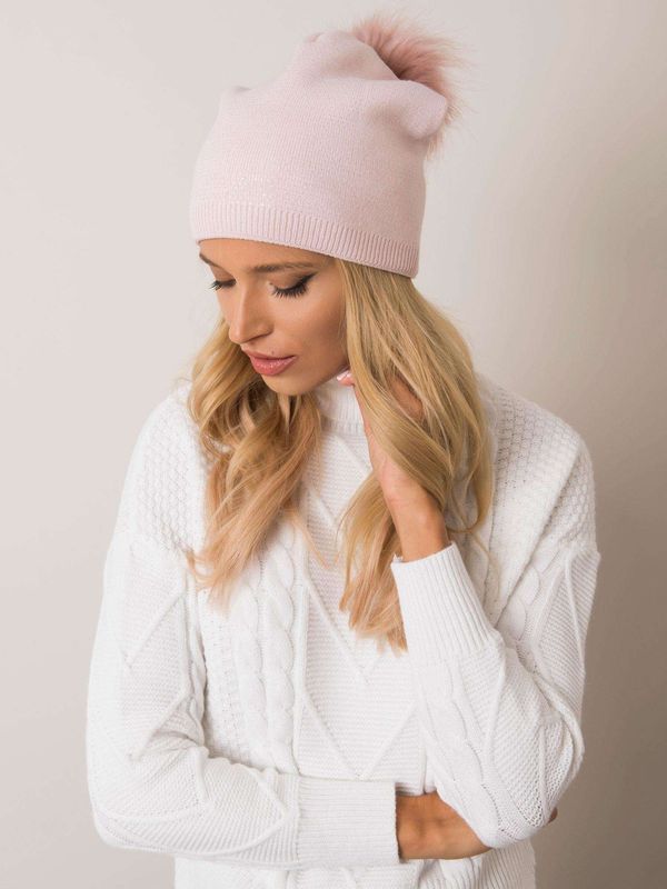 Fashionhunters RUE PARIS Dirty Pink Winter Cap