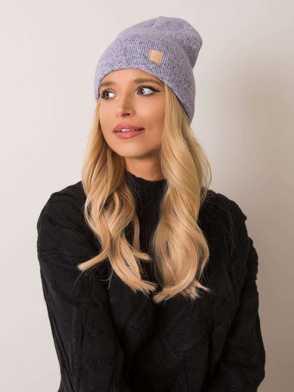 Fashionhunters RUE PARIS Women's purple beanie