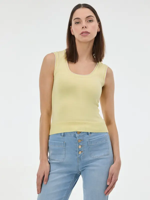 Orsay Rumen ženski top brez rokavov ORSAY