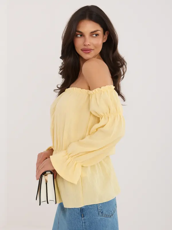 Italy Moda Rumena muslin bluza