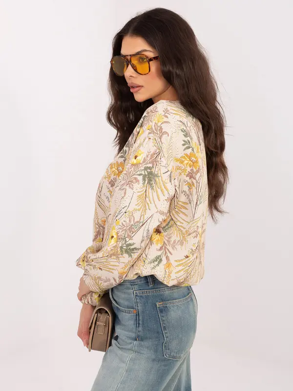 Italy Moda Rumena prehodna jakna z zadrgo