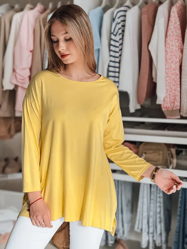 DStreet Rumena prevelika bluza s kravato