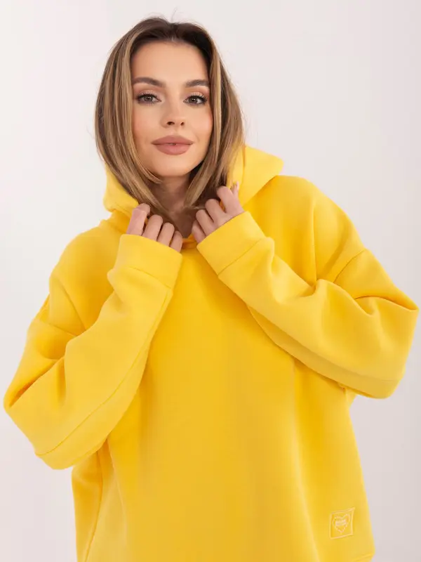 RUE PARIS Rumena ženska jopa s kapuco