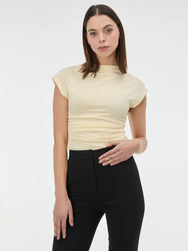 Orsay Rumena ženska majica s kratkimi rokavi ORSAY