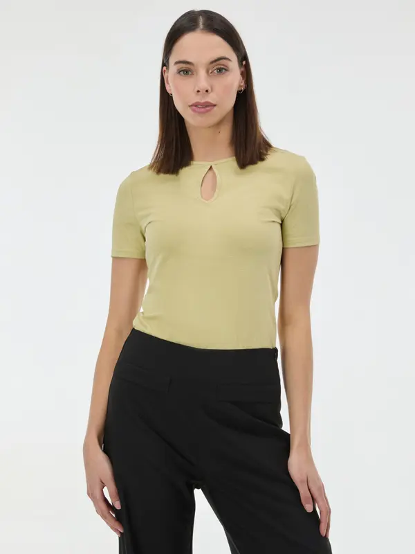 Orsay Rumena ženska majica s kratkimi rokavi ORSAY