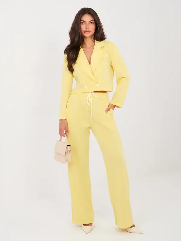 RUE PARIS Rumena ženska obleka