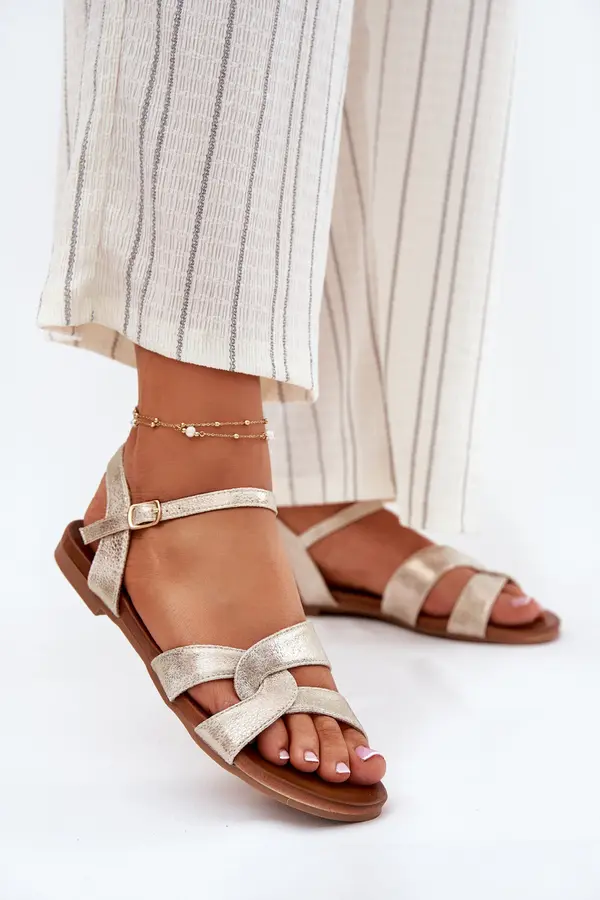 S. BARSKI S. BARSKI Flat Shiny Sandals Women S.Barski