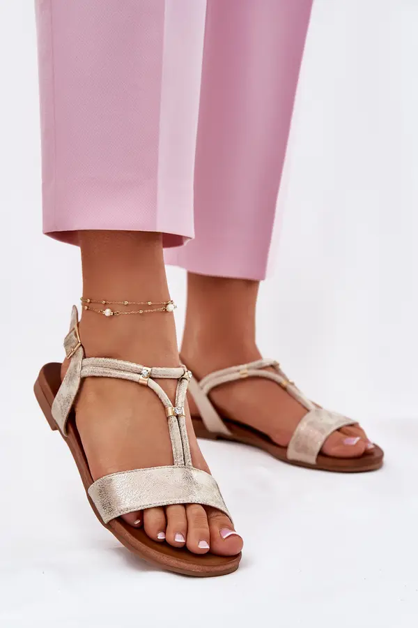 S. BARSKI S. BARSKI Ladies Flat Sandals With Straps S.Barski