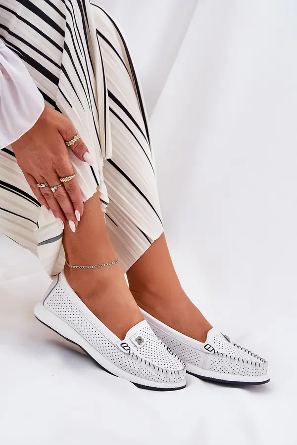 S. BARSKI S. BARSKI Ladies Leather Moccasins S.Barski