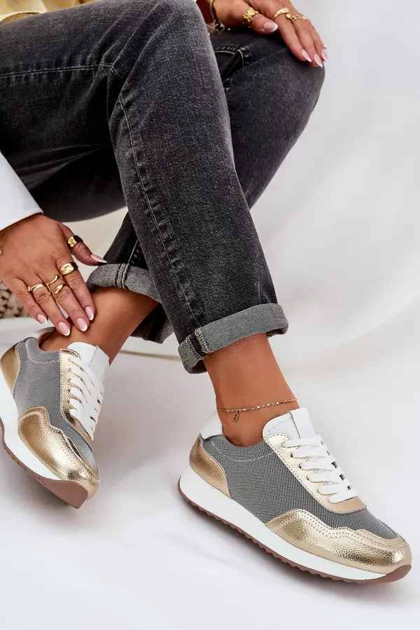 S. BARSKI S. BARSKI Leather Sports Shoes Sneakers Women's D&A