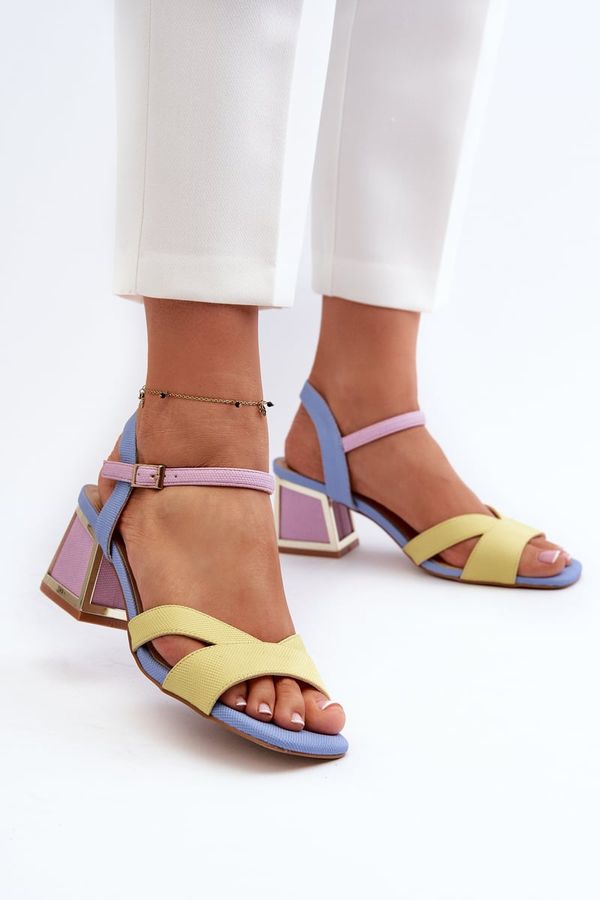 S. BARSKI S. BARSKI Pastel Women's Sandals with Heels D&A