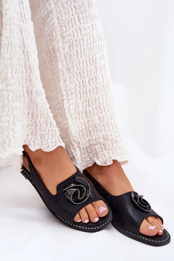 S. BARSKI S. BARSKI Shiny Women's Sandals With Decoration S.Barski