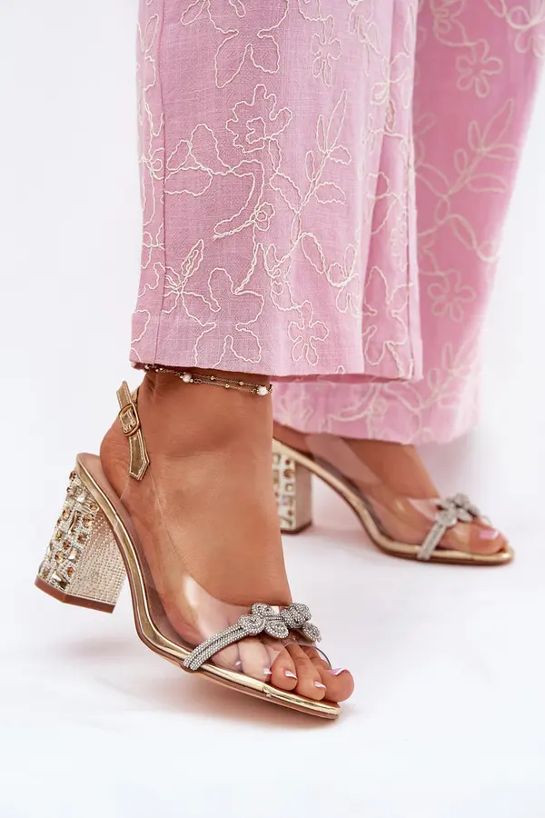 S. BARSKI S. BARSKI Transparent Heeled Sandals D&A