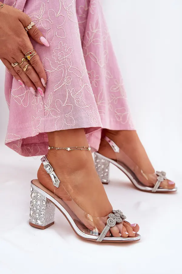 S. BARSKI S. BARSKI Transparent Heeled Sandals D&A