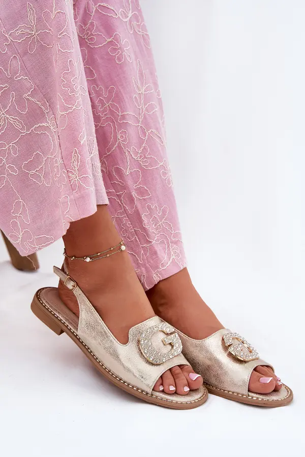 S. BARSKI S. BARSKI Women Sandals On Flat Heel With Decorative Detail S.Barski