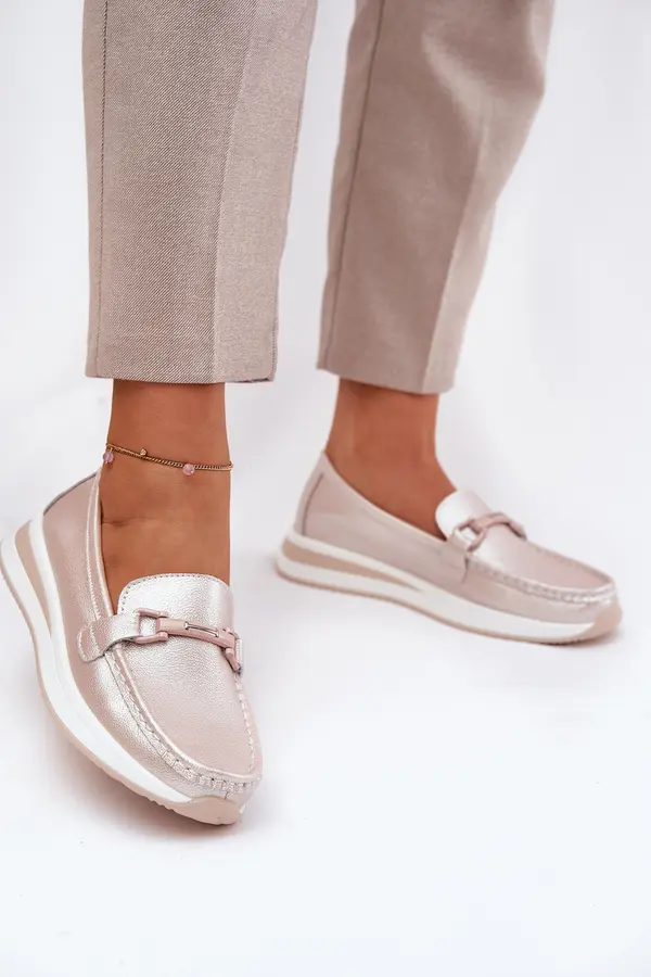 S. BARSKI S. BARSKI Women's Leather Moccasins S.Barski