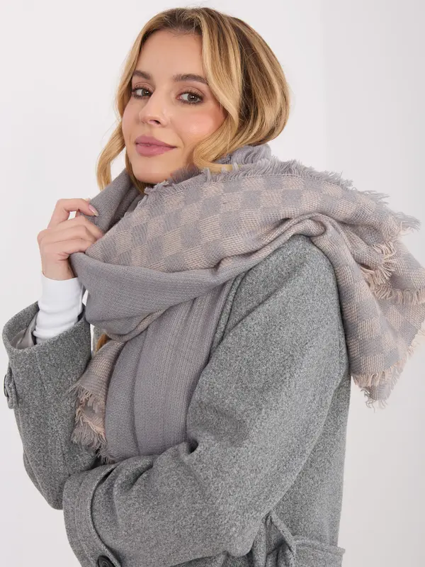 Factory Price Šal v sivo-roza barvi