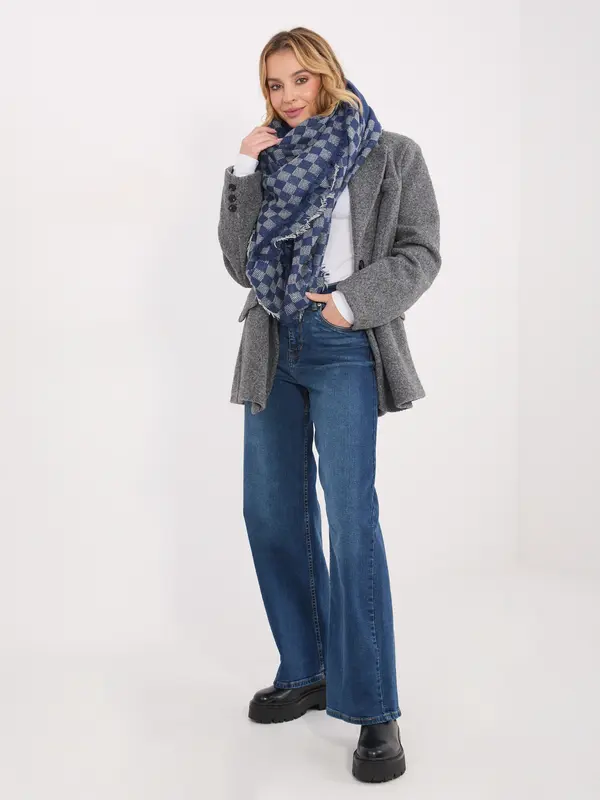 Factory Price Šal v temno modri barvi