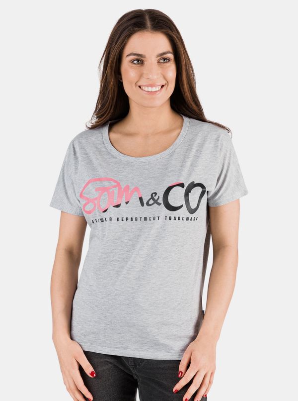 SAM73 SAM73 Grey women's t-shirt with print SAM 73 - Women's