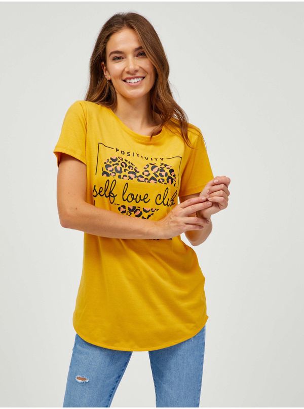 SAM73 SAM73 Mustard Women's T-Shirt SAM 73 Inathi - Women