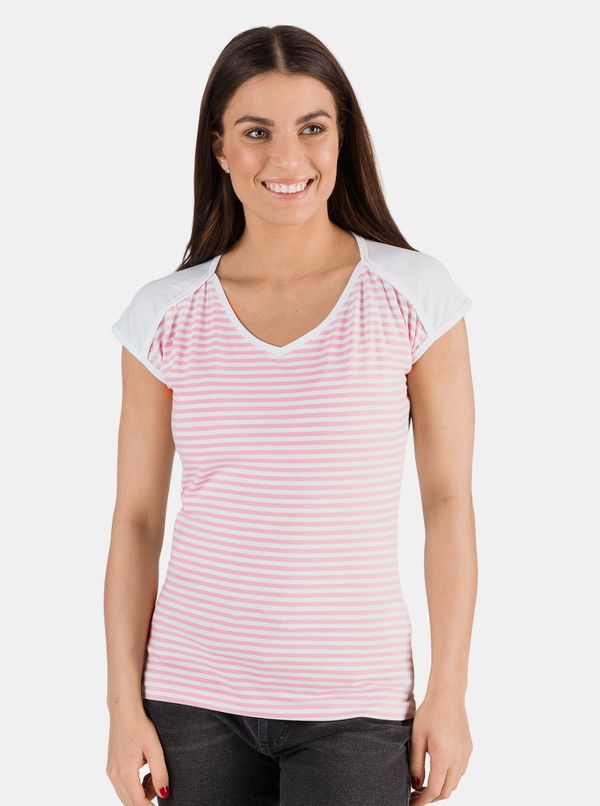 SAM73 SAM73 Pink & White Women Striped T-Shirt SAM 73 Jonna - Ladies