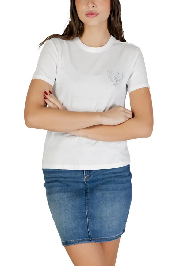 Only Samo bela majica iz organskega bombaža