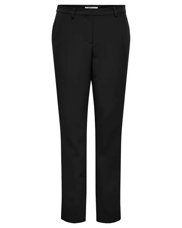 Only Samo črne enobarvne hlače