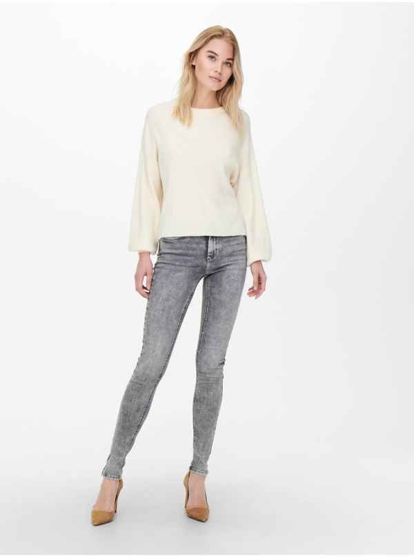 Only Samo kavbojke Grey Womens Skinny Fit - Ženske