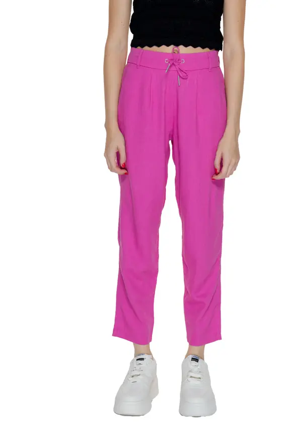 Only Samo roza lanene hlače