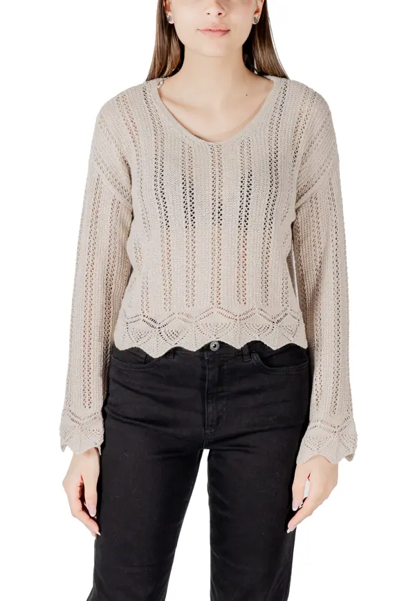 Only Samo ženski pulover z V-izrezom