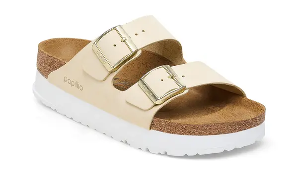 Birkenstock Sandali s platformo Birkenstock Arizona rumene barve