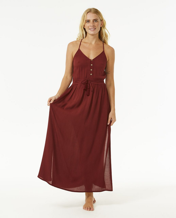 Rip Curl Šaty Rip Curl CLASSIC SURF MAXI DRESS Plum