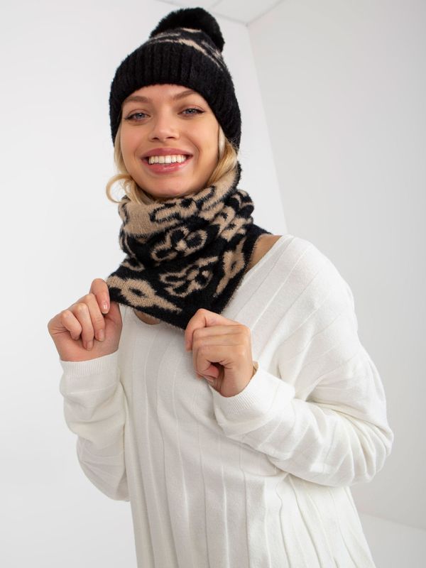 Factory Price Scarf-AT-KM-CM-331.87-black-beige