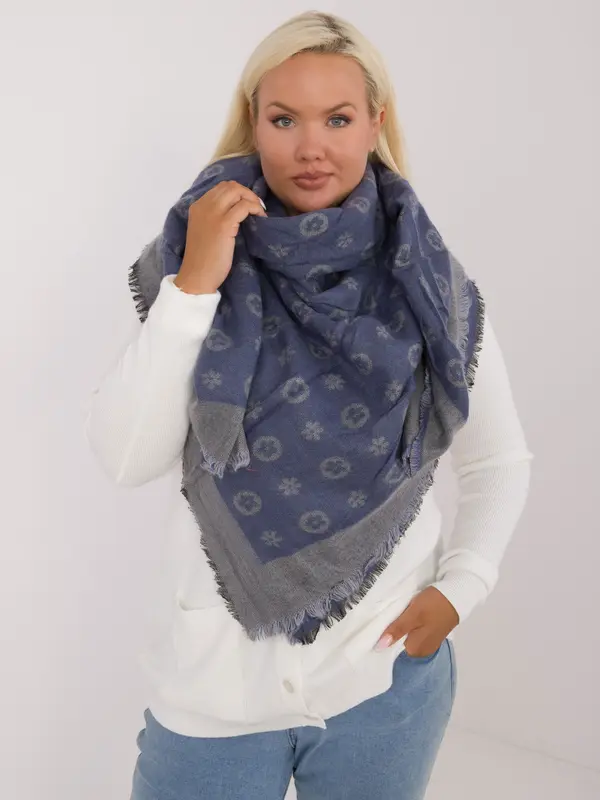 Factory Price Scarf-AT-SZ-1701.61-grey-blue